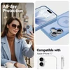 Mėlynas dėklas iPhone 17 Crong Hybrid Matte Magnetic