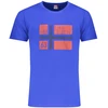 Mėlynas T-SHIRT MĘSKI Z KRÓTKIM RĘKAWEM NORWEGIA 1963