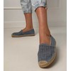 Mėlynos ažūrinės espadrilės ant platformos