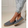 Mėlynos ažūrinės espadrilės ant platformos
