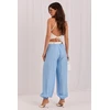 Mėlynos jogger stiliaus kelnės Rue Paris
