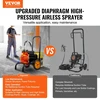VEVOR Beorinis dažų purškiklis su vežimėliu, 900W