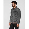 Men's denim katana jacket with washem - graphite V5 OM-JADJ-0219