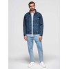 Men's denim katana jacket with washem - mėlynas V4 OM-JADJ-0219