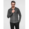 Men's plain zip sweater - graphite V2 OM-SWZS-0146