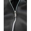 Men's plain zip sweater - graphite V2 OM-SWZS-0146