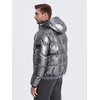 Men's winter jacket C463 - dark pilkas