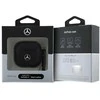 Mercedes Benz MEA4CSLBK AirPods 4 ausinių dėklas juodos spalvos Leather Metal Logo