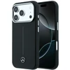 „Mercedes“ odinis pusiau apvyniojamas „Iconic Line MagSafe“ dėklas, skirtas „iPhone 17 Pro Max“ – Juodas