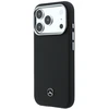 Dėklas Mercedes Leather Semi Wrap Grilis Pattern MagSafe Case for iPhone 17 Pro - Juodas