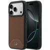 Mercedes-Benz „Leather Wood Effect and Curve“ dėklas su MagSafe, skirtas iPhone 17 Pro Max
