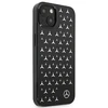 Mercedes MEHCP13SESPBK Apple iPhone 13 mini 5,4″ juodos spalvos kietas dėklas Sidabrinis Stars Pattern