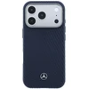 „Mercedes“ odinis pusiau apvyniojamas medžio imitacijos „MagSafe“ dėklas, skirtas „iPhone 17 Pro Max“ – tamsiai mėlynas Mėlyna