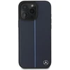 Mercedes MEHMP16X23RURBV Apple iPhone 16 Pro Max 6.9″ navy kietas dėklas MB Mėlyna Line Leather MagSafe