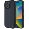 Mercedes MEHMP16X23RURBV Apple iPhone 16 Pro Max 6.9″ navy kietas dėklas MB Mėlyna Line Leather MagSafe