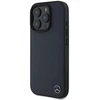 Mercedes MEHMP16X23RBGVV Apple iPhone16 Pro Max 6.9″ navy kietas dėklas MB Wood Imitation Leather MagSafe