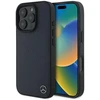 Mercedes MEHMP16X23RBGVV Apple iPhone16 Pro Max 6.9″ navy kietas dėklas MB Wood Imitation Leather MagSafe