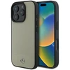 Mercedes MB tekstūruotos ir paprastos odos MagSafe dėklas Apple iPhone 16 Pro Max - smėlio spalvos