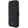 Mercedes MEBKP16X23RWRSK Apple iPhone 16 Pro Max 6.9″ juodos spalvos bookdėklas MB Waves Leather