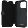 Mercedes MEBKP16X23RWRSK Apple iPhone 16 Pro Max 6.9″ juodos spalvos bookdėklas MB Waves Leather