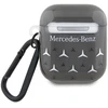 Mercedes MEA28DPMGS Dėklas AirPods 1/2, juoda/juoda, didelių žvaigždžių raštas
