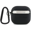 Mercedes MEA4CSLBK AirPods 4 dėklas juodos spalvos Leather Metal Logo