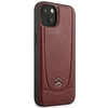 Mercedes MEHCP14MARMRE Apple iPhone 14 Plus / 15 Plus 6.7″ Raudona kietas dėklas Leather Urban Bengale
