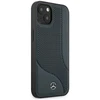Mercedes MEHCP13SCDONA Apple iPhone 13 mini 5,4″ navy kietas dėklas Leather Perforated Area