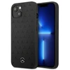 Mercedes MEHCP13SPSQBK Apple iPhone 13 mini 5,4″ juodos spalvos kietas dėklas Leather Stars Pattern