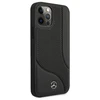 Mercedes MEHCP12LCDOBK Apple iPhone 12 Pro Max 6,7″ juodos spalvos kietas dėklas Leather Perforated Area