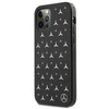 Mercedes MEHCP12LESPBK Apple iPhone 12 Pro Max 6,7″ juodos spalvos kietas dėklas Sidabrinis Stars Pattern
