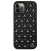 Mercedes MEHCP12LESPBK Apple iPhone 12 Pro Max 6,7″ juodos spalvos kietas dėklas Sidabrinis Stars Pattern