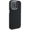 Mercedes MEHMP16X23SUVSK Apple iPhone 16 Pro Max 6.9″ juodos spalvos kietas dėklas Silicone Vertical Tonal Stripes