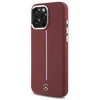 Mercedes MEHMP16X23SUMSR Apple iPhone 16 Pro Max 6.9″ red kietas dėklas Silicone baltos spalvos Stripe MagSafe