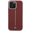 Mercedes MEHMP16X23SUMSR Apple iPhone 16 Pro Max 6.9″ red kietas dėklas Silicone baltos spalvos Stripe MagSafe