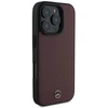 Mercedes Textured And Plain Leather MagSafe case Apple iPhone 16 Pro - dėklas telefonui raudonos spalvos