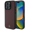 Mercedes Textured And Plain Leather MagSafe case Apple iPhone 16 Pro - dėklas telefonui raudonos spalvos