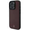 Mercedes MEHMP16X23RBARR Apple iPhone16 Pro Max 6.9″ raudona/red kietas dėklas Textured And Plain Leather MagS