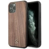 Mercedes Benz Apple iPhone 11 Pro Max Mercedes Hard dėklas Wood Line Walnut (MEHCN65VWOLB) rudos spalvos