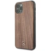 Mercedes Benz Apple iPhone 11 Pro Max Mercedes Hard dėklas Wood Line Walnut (MEHCN65VWOLB) rudos spalvos