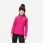 Mergaičių Fleece Megztinis su 1/2 Užtrauktuku Rožinis Rossignol
