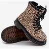 mergaitiški batai Nelanna su leopardo raštu bei smėline spalva