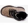 mergaitiški batai Nelanna su leopardo raštu bei smėline spalva