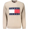 MĘSKA BLUZA Z ROZPINANYM NA ZAMEK TOMMY HILFIGER, BEŻOWA