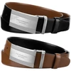 Meski komplektas prezentowy skóra naturalna Peterson PTN KL-B007-S001 Juodas-BROWN