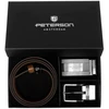Meski komplektas prezentowy skóra naturalna Peterson PTN KL-B007-S001 Juodas-BROWN