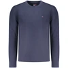 Męski sweter Tommy Hilfiger su haftowanym logo – mėlyna