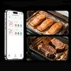 Virtuvinės svarstyklės Retoo Meatmeet X Pro Kitchen Thermometer with Bluetooth/WiFi App for Grilis, Oven, Smoker - Juodas