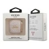 Guess GUA24GSMP AirPods dėklas rožinės spalvos 4G Script Metal Collection