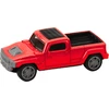 Lean Toys Raudonas metalinis automobilis su kemperiu
